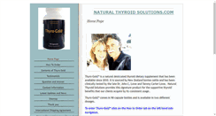 Desktop Screenshot of naturalthyroidsolutions.com