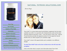 Tablet Screenshot of naturalthyroidsolutions.com